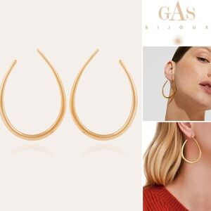 Gas Bijoux Bobo Gold Hoop Earrings 140$